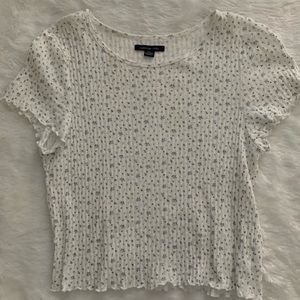 american eagle floral short sleeve shirt
